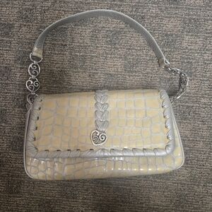 Brighton Gray and Cream Shoulder Bag